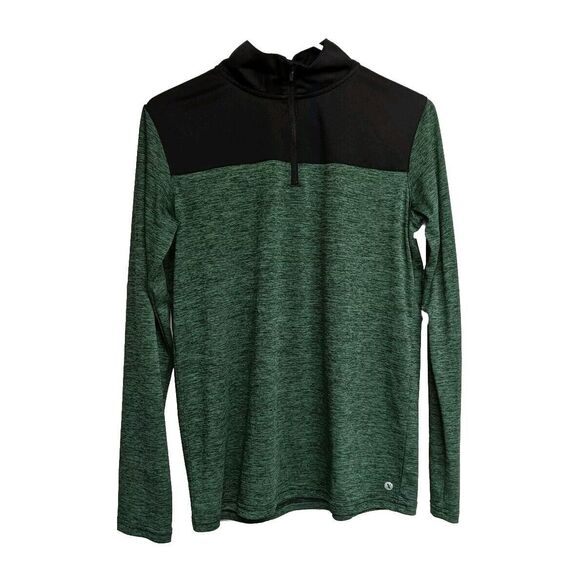 Xersion Quick-Dri Sweater Youth XL Activewear Quarter Zip Light Green 18/20 - Picture 1 of 9